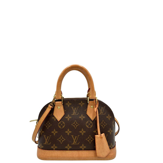 Alma BB personalizzata Louis Vuitton marrone