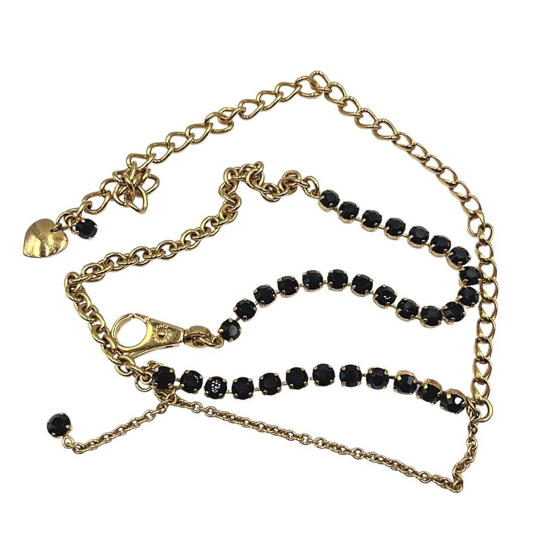 Foto cinta Dolce & Gabbana strass cristalli e catena. Accessori di marca usati