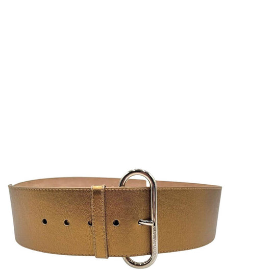 Foto cintura Dolce&Gabbana color oro in pelle. Accessori di marca usati