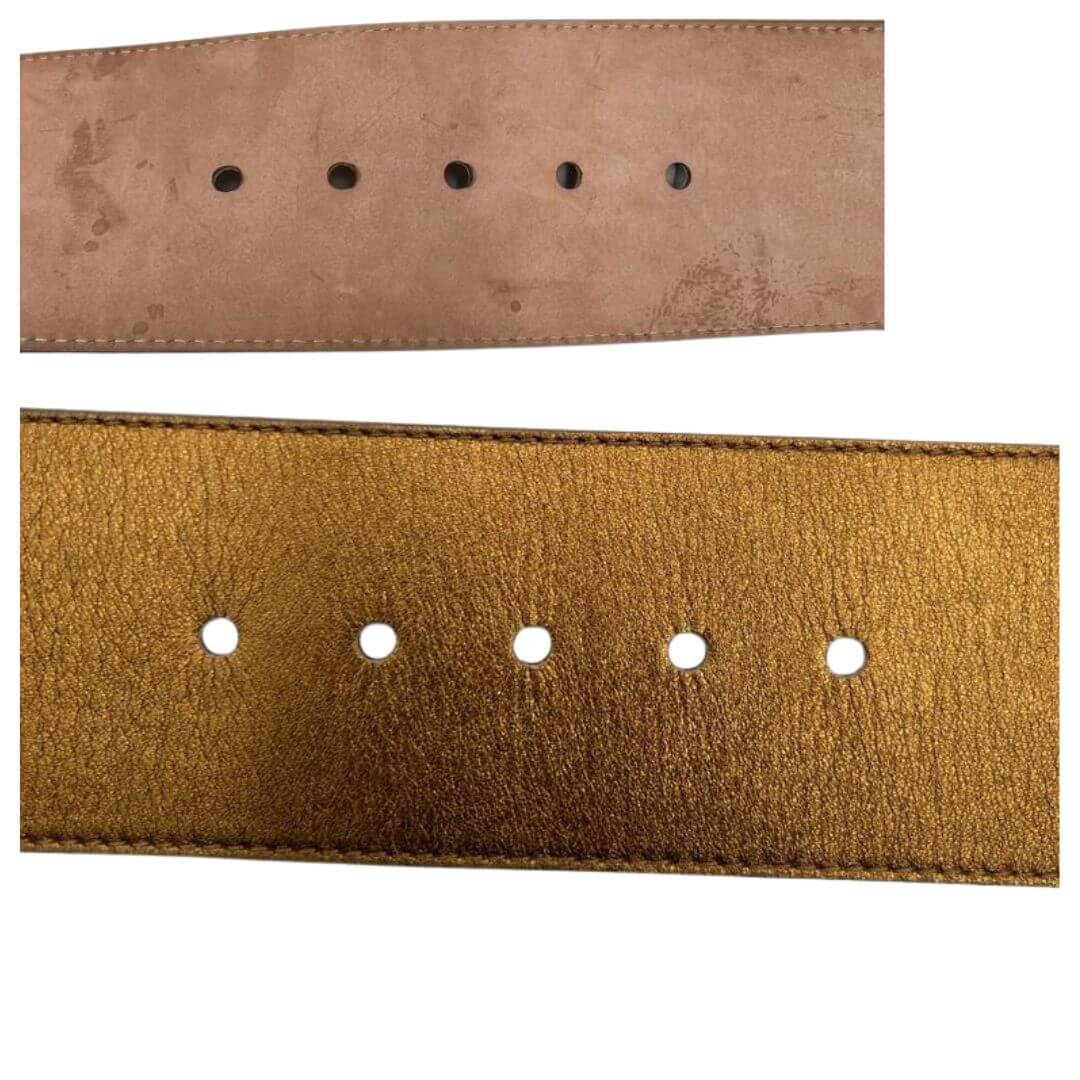 Foto cintura Dolce&Gabbana color oro in pelle. Accessori di marca usati