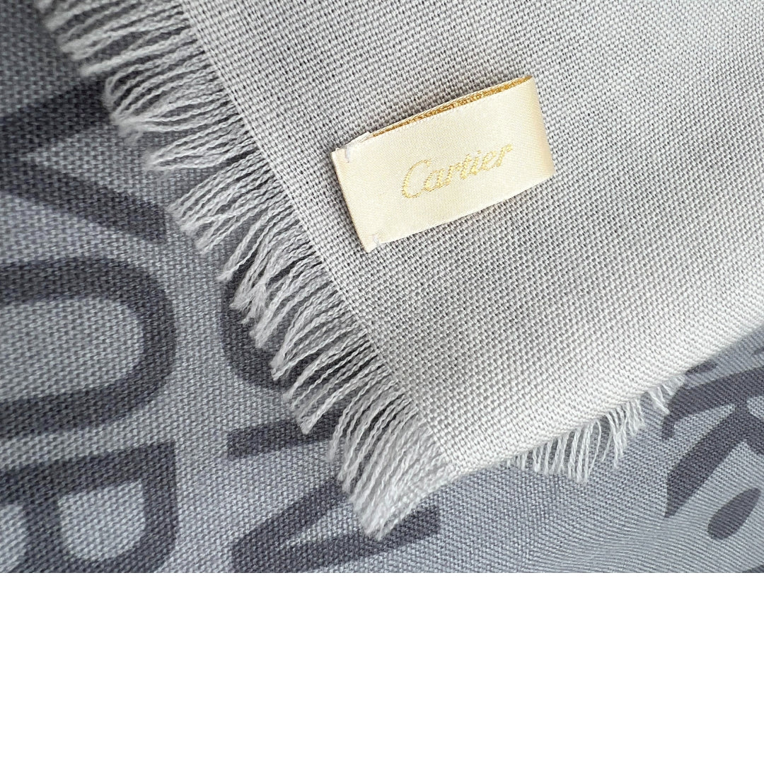 Foulard Cartier grigio