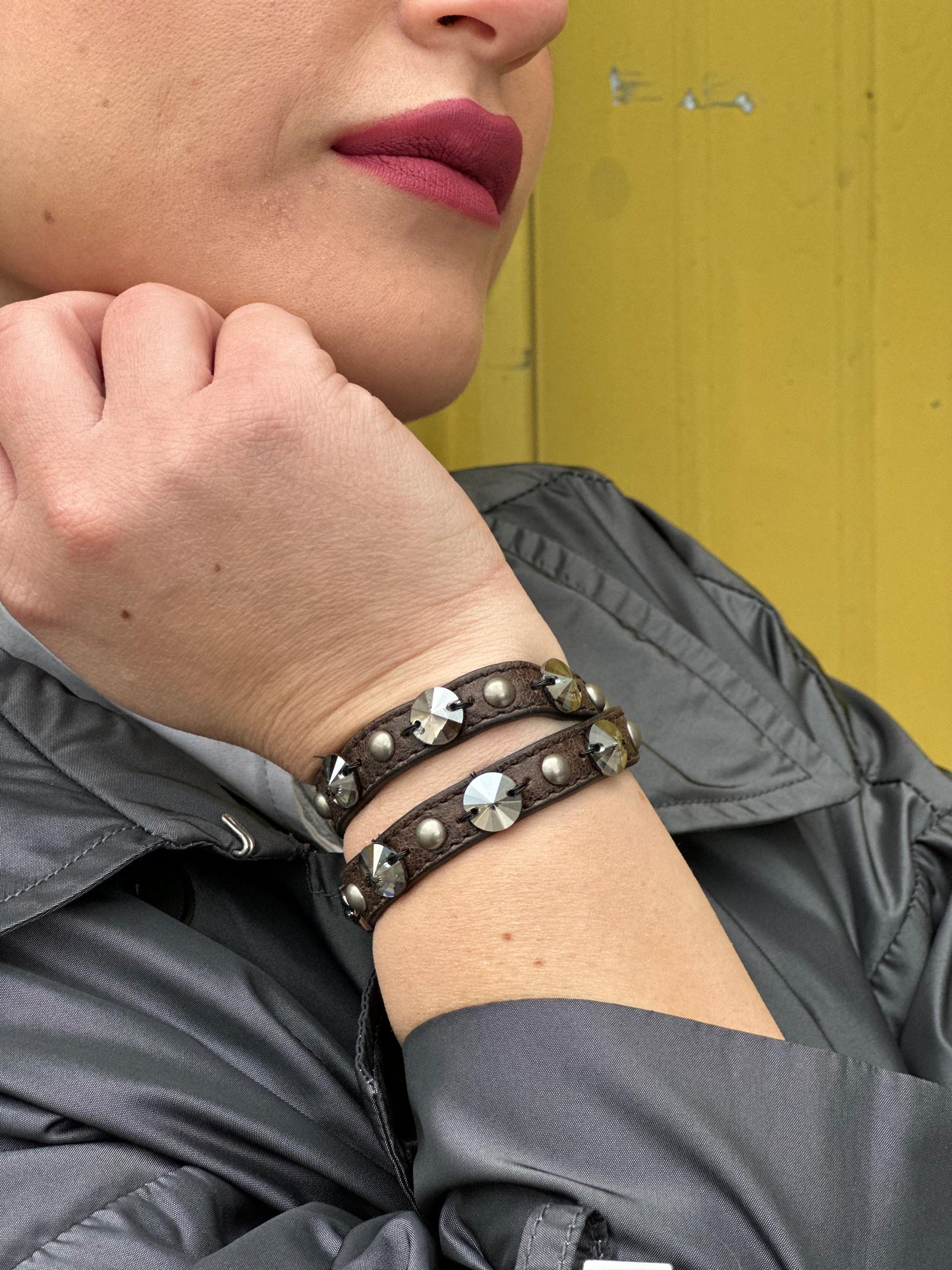 Bracciale Miu Miu marrone