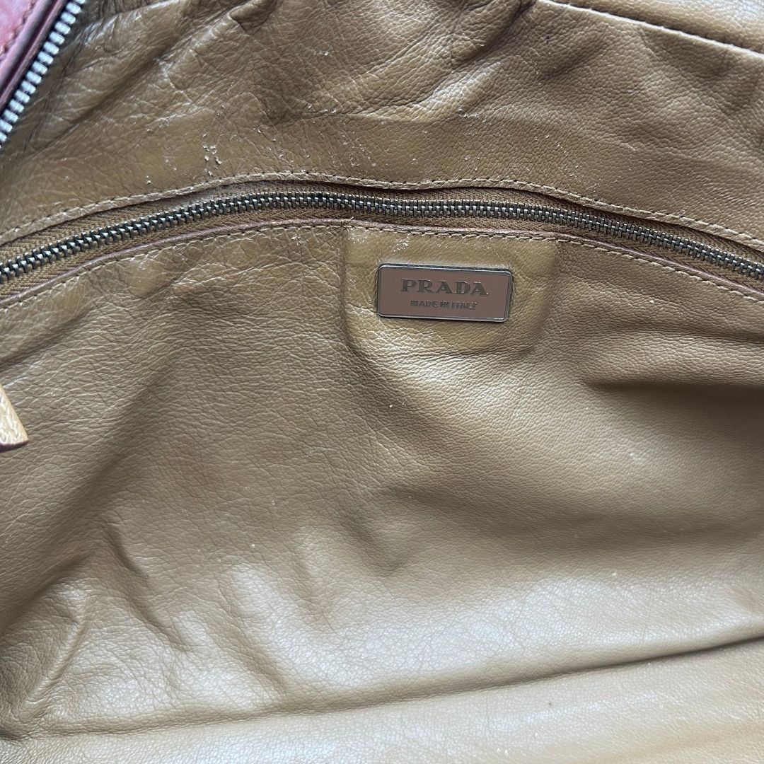 Bauletto Prada terracotta