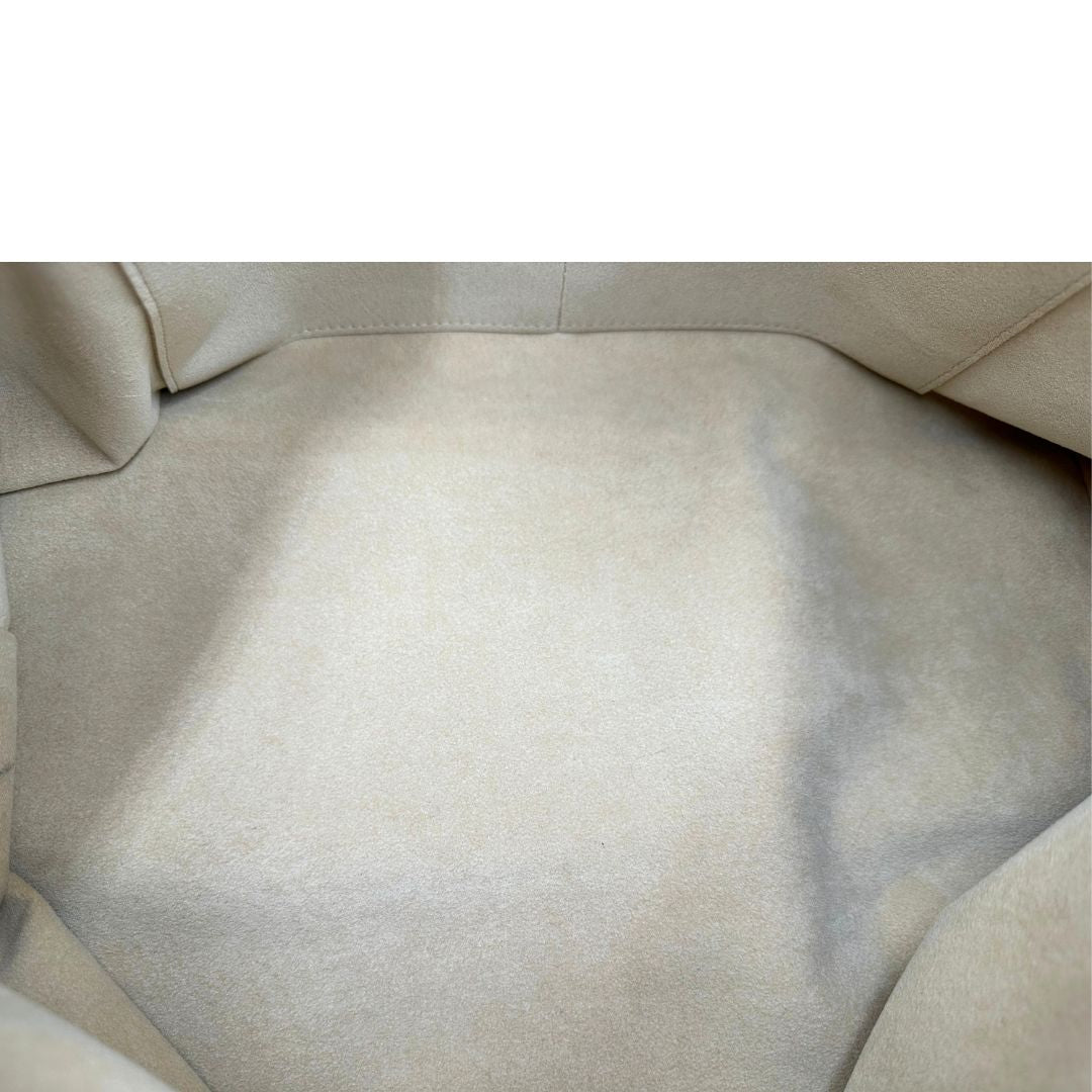 Interno, Borsa LV Trouville in tela monogram e vacchetta naturale. Originale, usata, di lusso, in ottime condizioni.