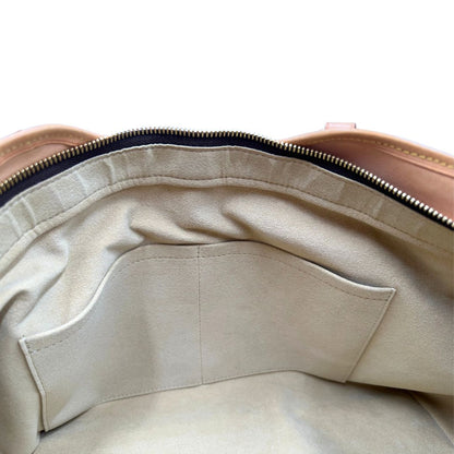 Interno, Borsa LV Trouville in tela monogram e vacchetta naturale. Originale, usata, di lusso, in ottime condizioni.
