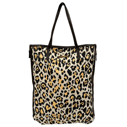 Stella McCartney shopper in animalier canvas