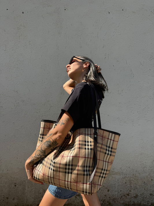 Shopper Burberry tartan