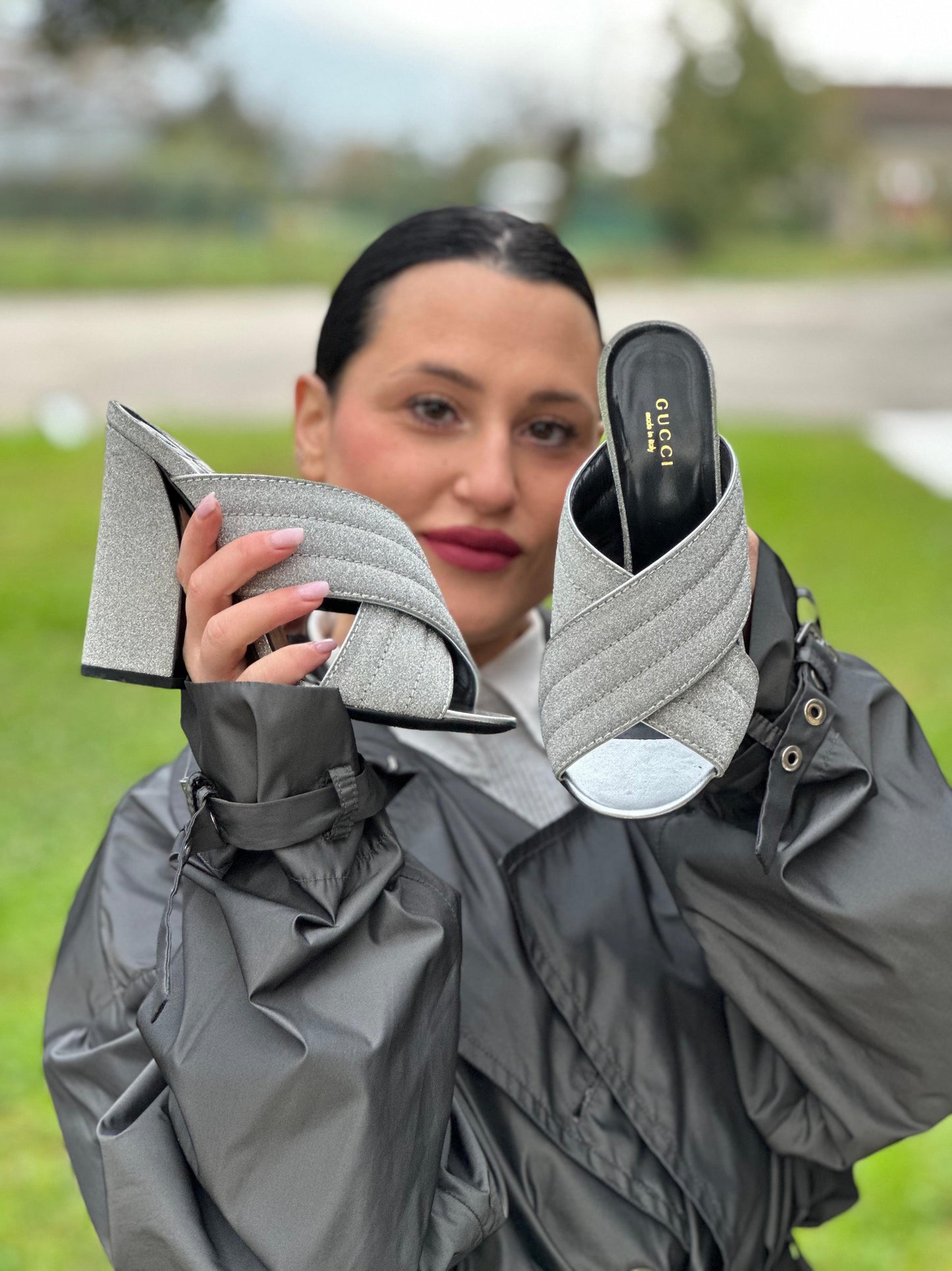 Sandali con tacco Gucci n 38