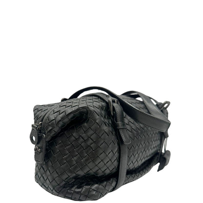  Borsa Bottega Veneta Montaigne in pelle trama intreccio nera, indossabile a spalla, di lusso, originale, ottime condizioni, usata