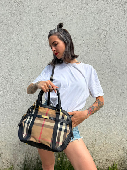 Satchel Burberry tartan