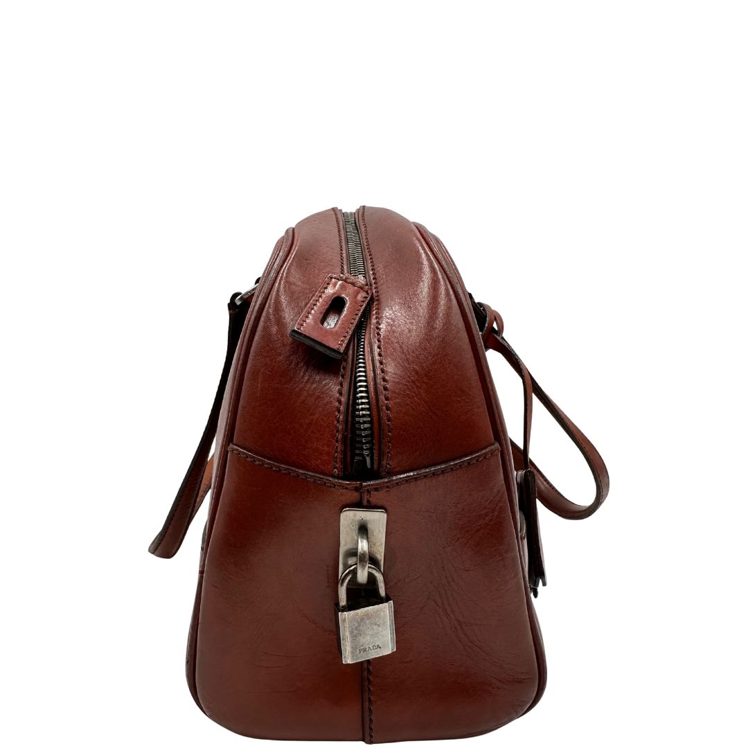 Bauletto Prada terracotta