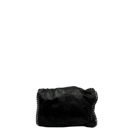 retro Borsa Stella McCartney Falabella in tessuto vegano nero con parti metalliche tono su tono. Completa di dustbag, di lusso, originale, eccellenti condizioni.