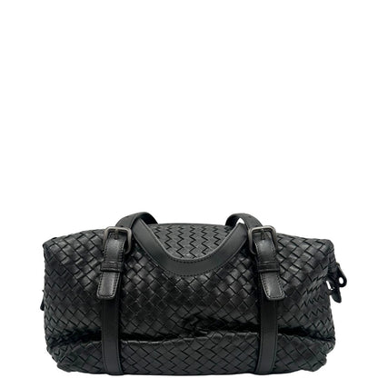  Borsa Bottega Veneta Montaigne in pelle trama intreccio nera, indossabile a spalla, di lusso, originale, ottime condizioni, usata