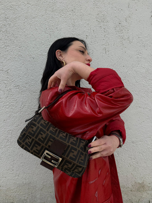 Borsa Fendi Baguette Zucca tabacco