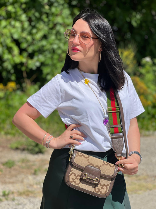 Borsa Gucci Horsebit Mini Jumbo GG