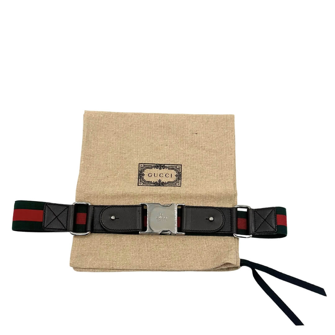 Cintura Gucci Web elasticizzata tg 38