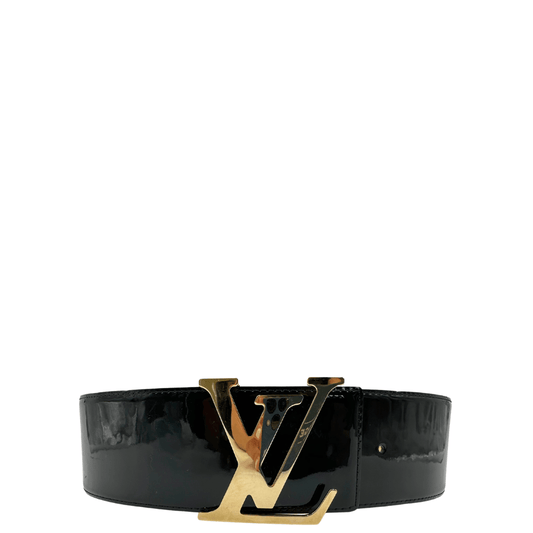 Cinturone Louis Vuitton usato, originale, in pelle verniciata nera