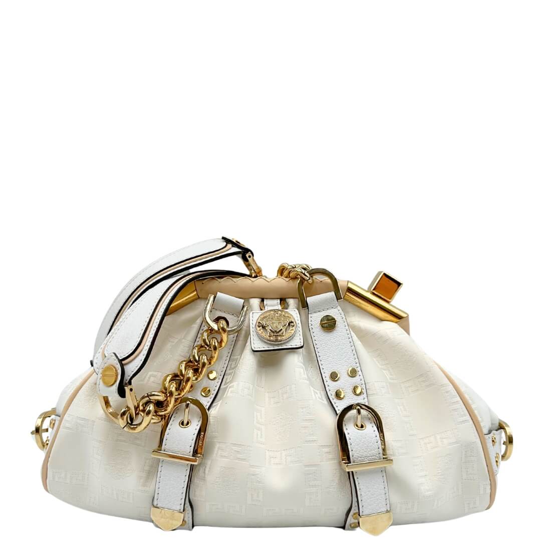 Borsa versace bianca e oro shop