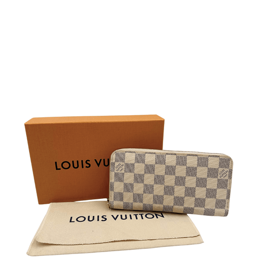 LV portafoglio Zippy damier azur