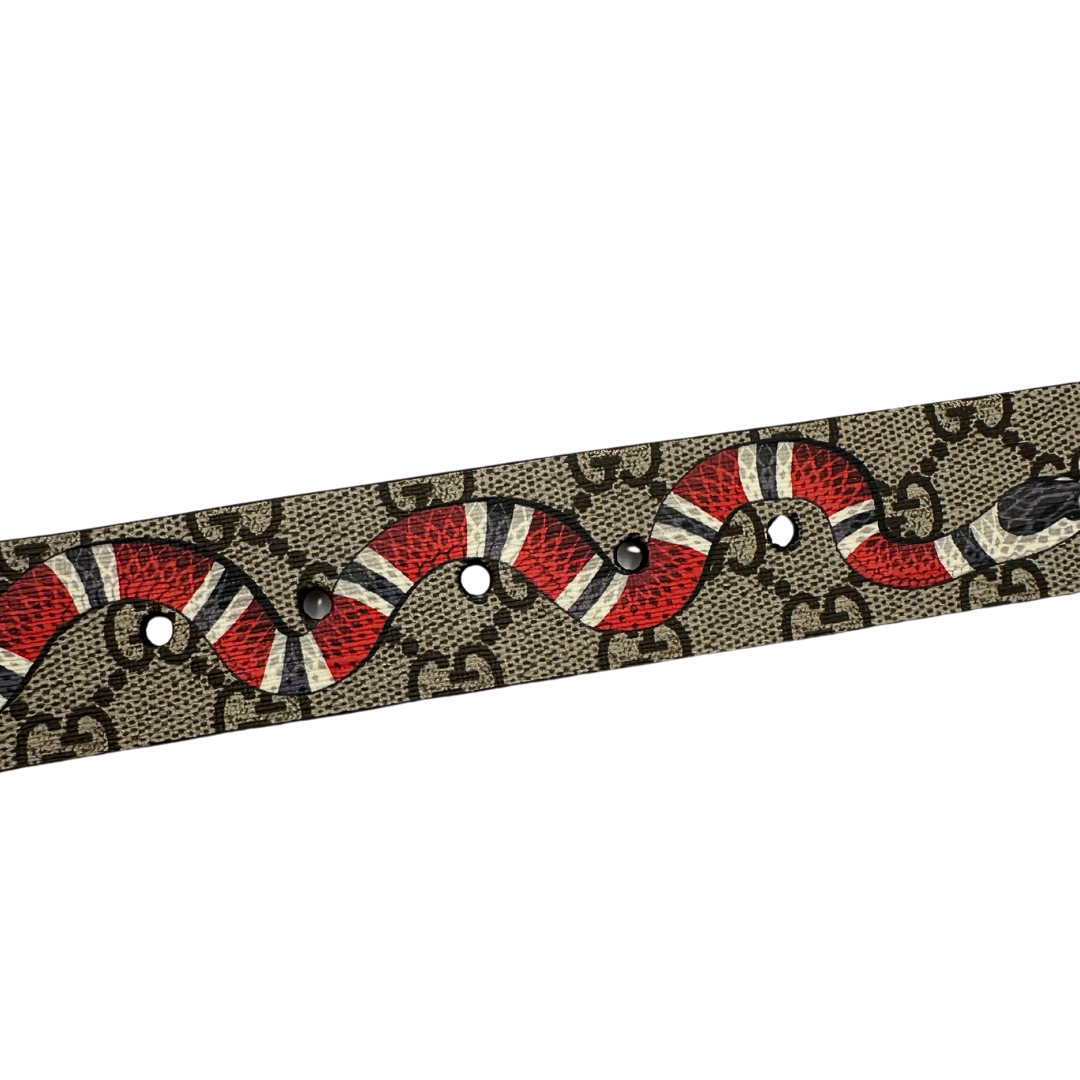 Cintura Gucci Supreme serpente tg 50