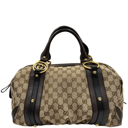 Bauletto Gucci gg supreme taglia grande. Borsa usata originale, condizioni ottime