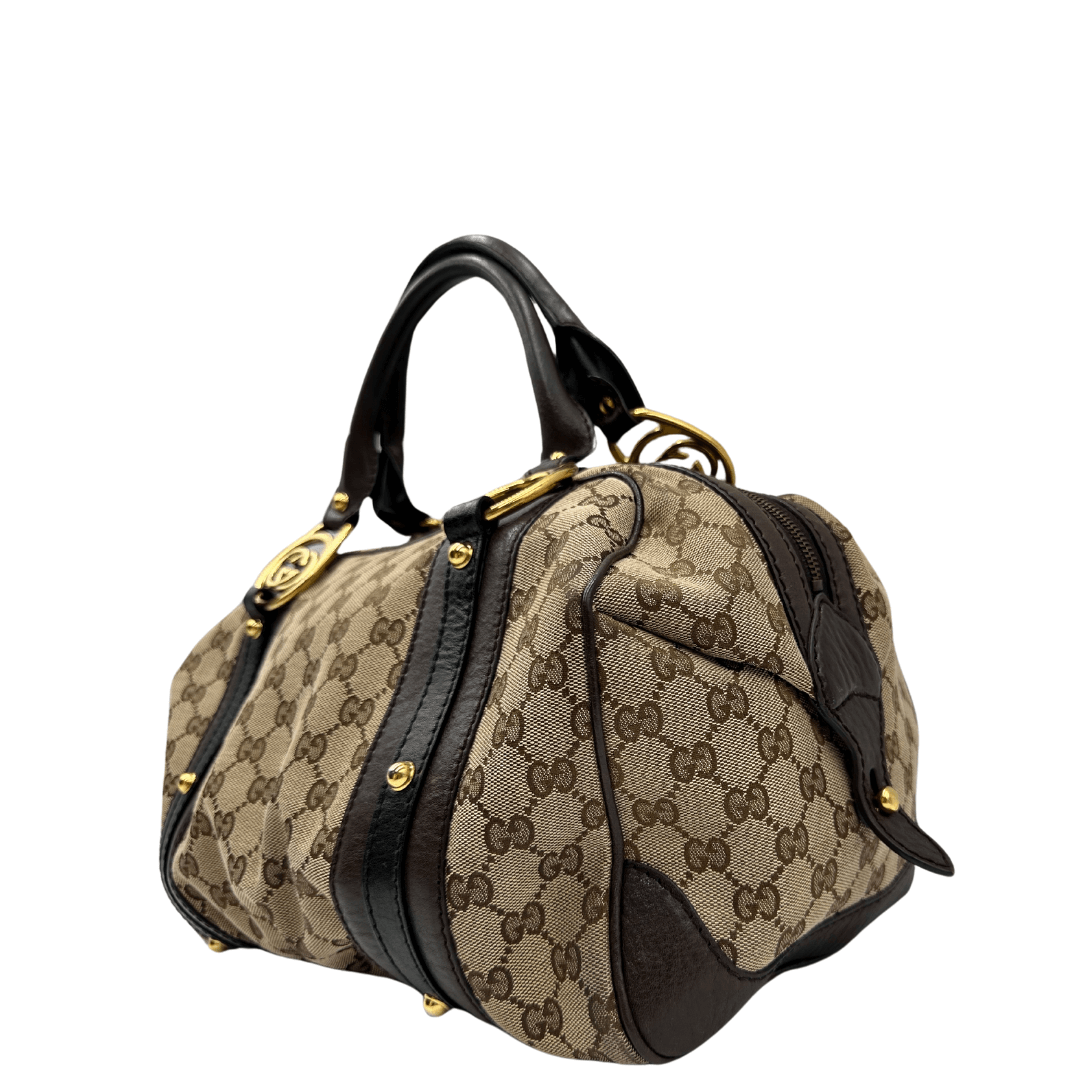 Bauletto Gucci gg supreme taglia grande. Borsa usata originale, condizioni ottime