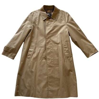 Car coat Burberry da uomo lungo color cammello. Abbigliamento di lusso usato originale