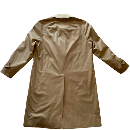 Car coat Burberry da uomo lungo color cammello. Abbigliamento di lusso usato originale