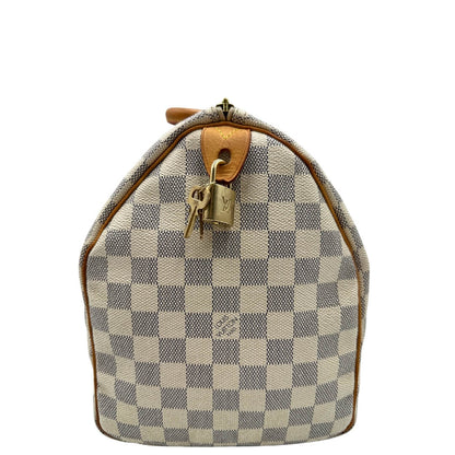 Speedy 35 Damier Azur personalizzato LV