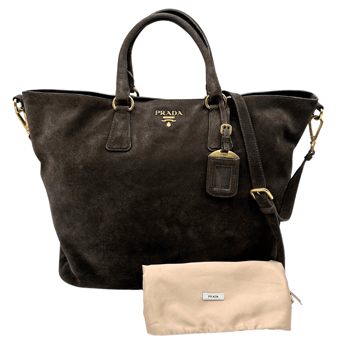 Tote Prada scamosciata