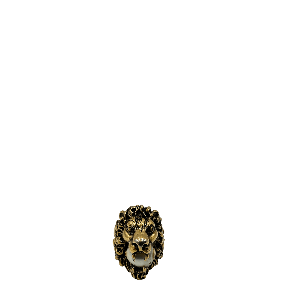 Anello Gucci testa di leone