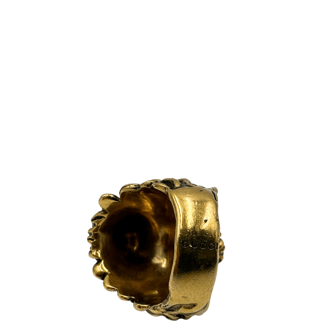 Anello Gucci testa di leone