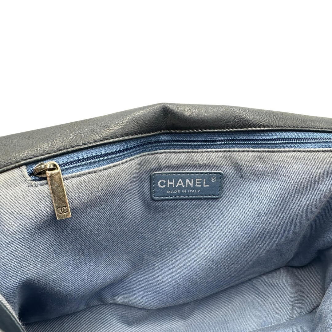 Stitched Chevron Chain Flap Chanel