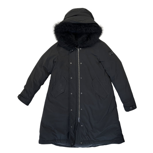Giubbino Woolrich nero con cappuccio Tg S