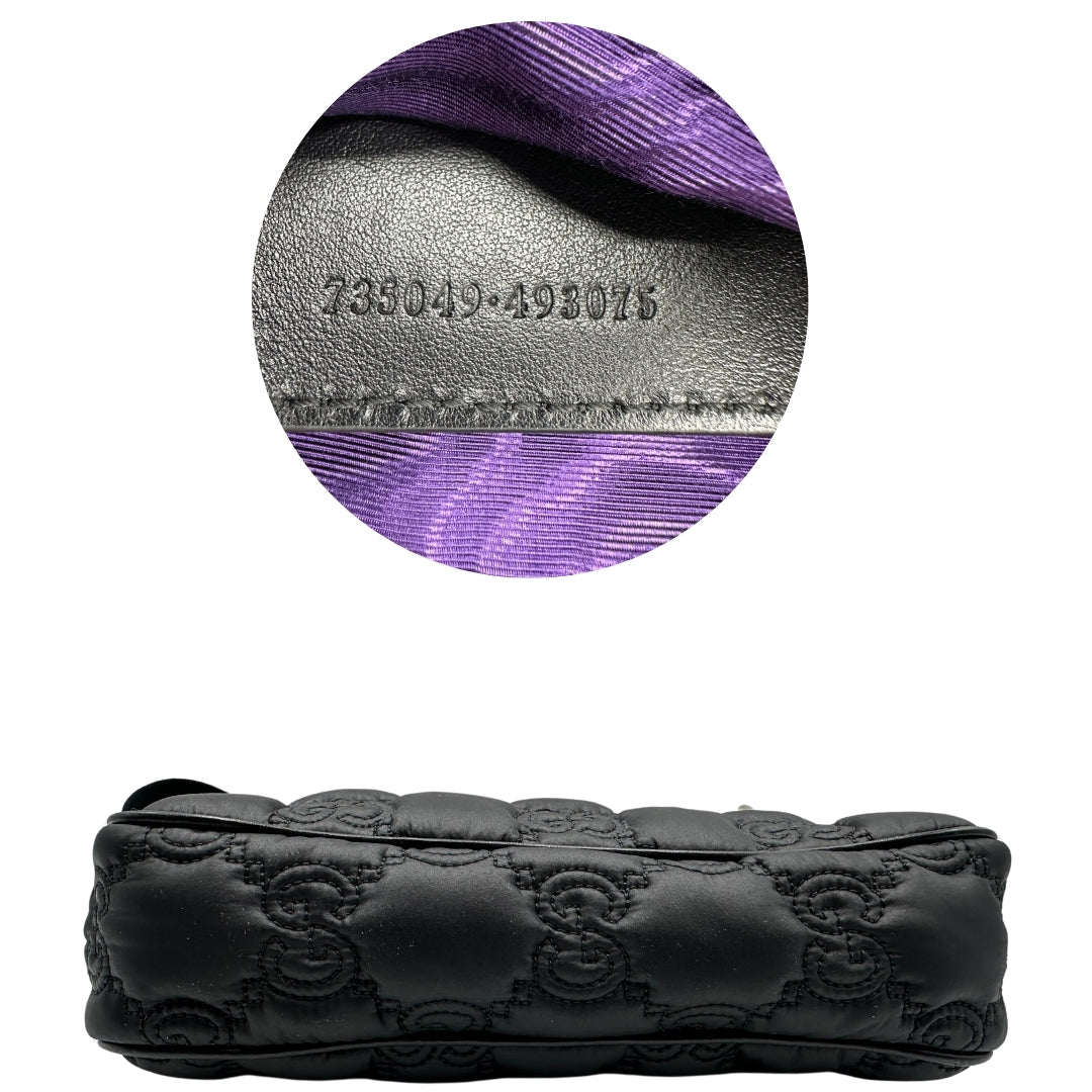 Tracolla Gucci GG Matelassé nera