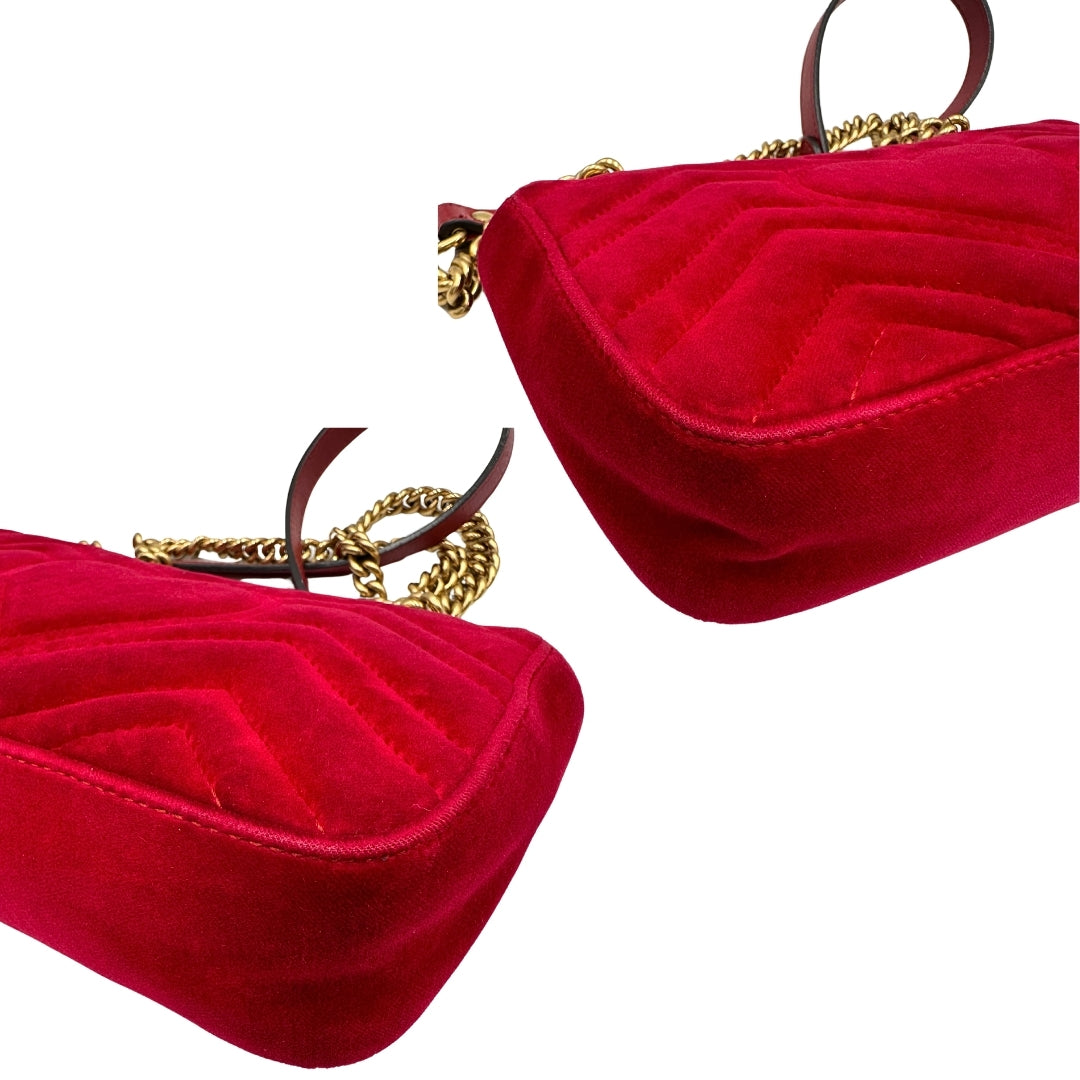 Borsa Gucci Marmont Velvet misura piccola