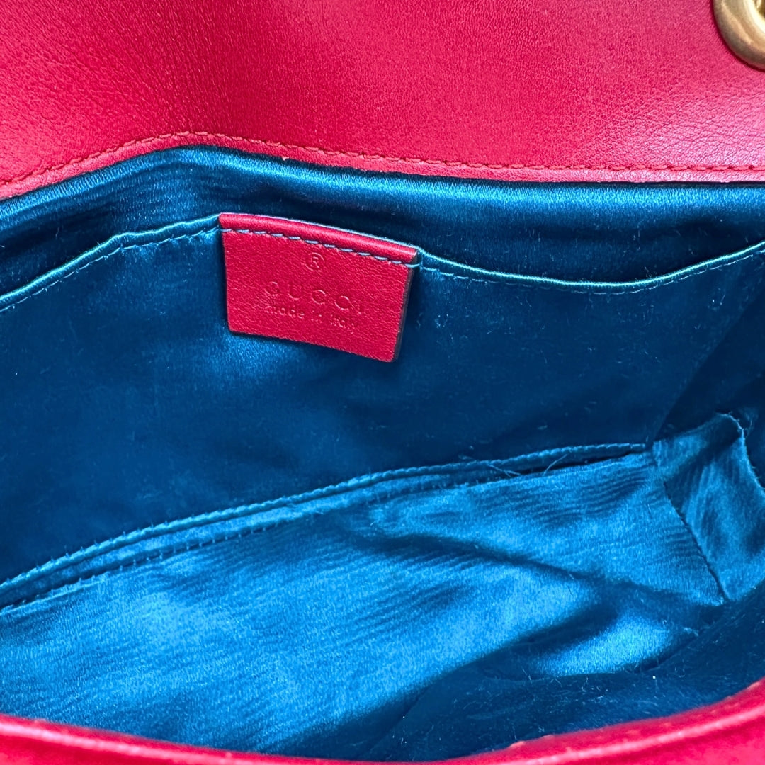 Borsa Gucci Marmont Velvet misura piccola