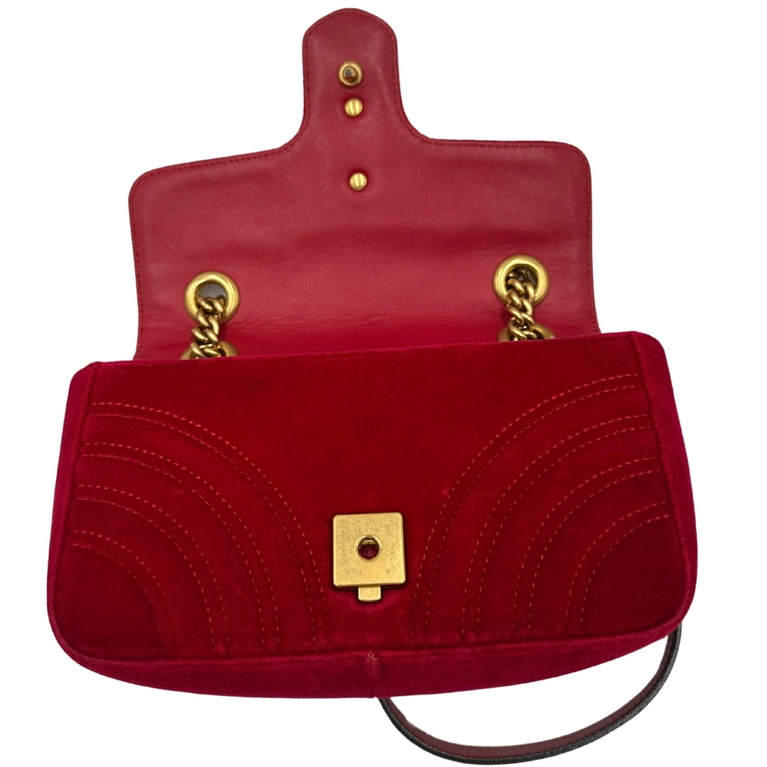 Borsa Gucci Marmont Velvet misura piccola