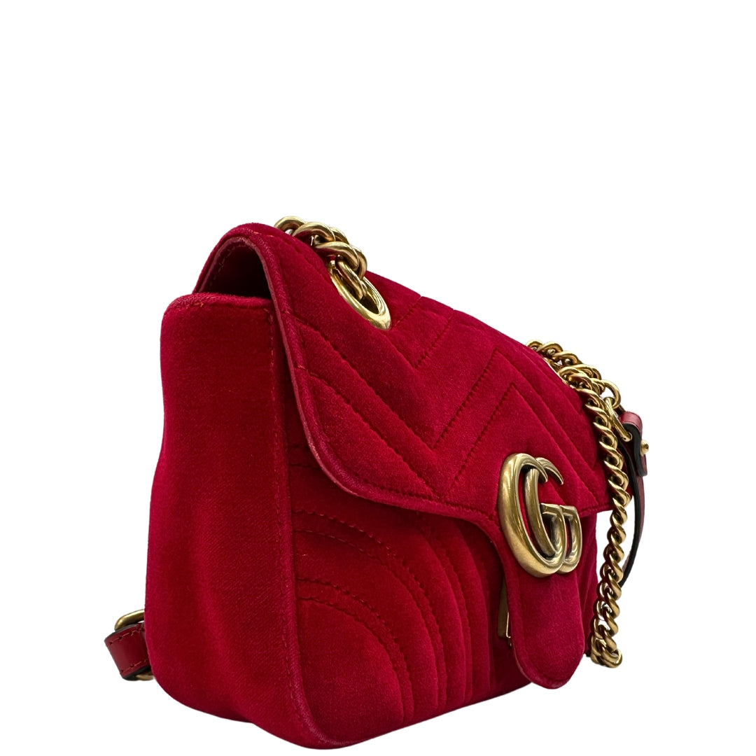 Borsa Gucci Marmont Velvet misura piccola