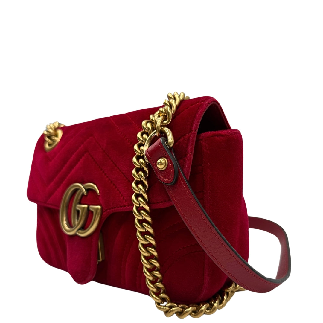 Borsa Gucci Marmont Velvet misura piccola