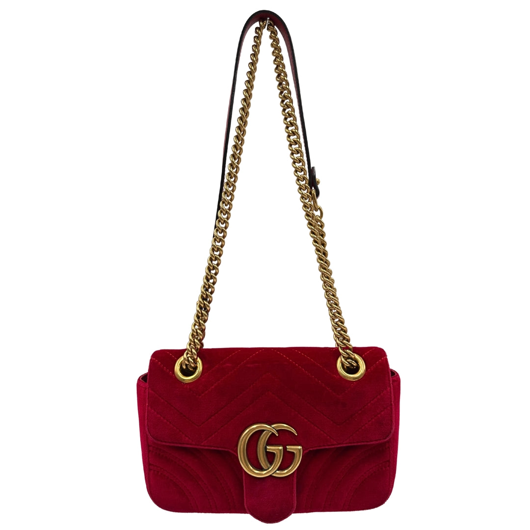 Borsa Gucci Marmont Velvet misura piccola