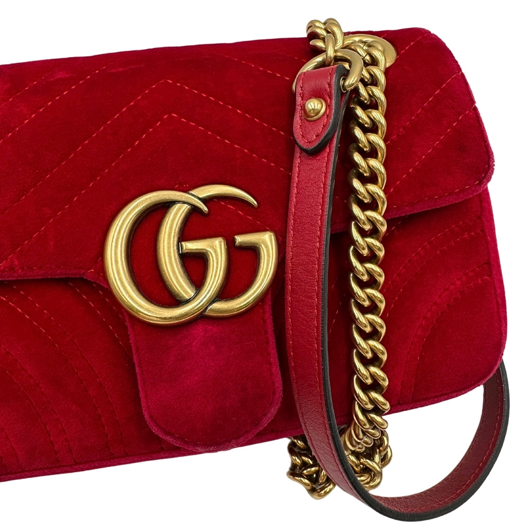 Borsa Gucci Marmont Velvet misura piccola