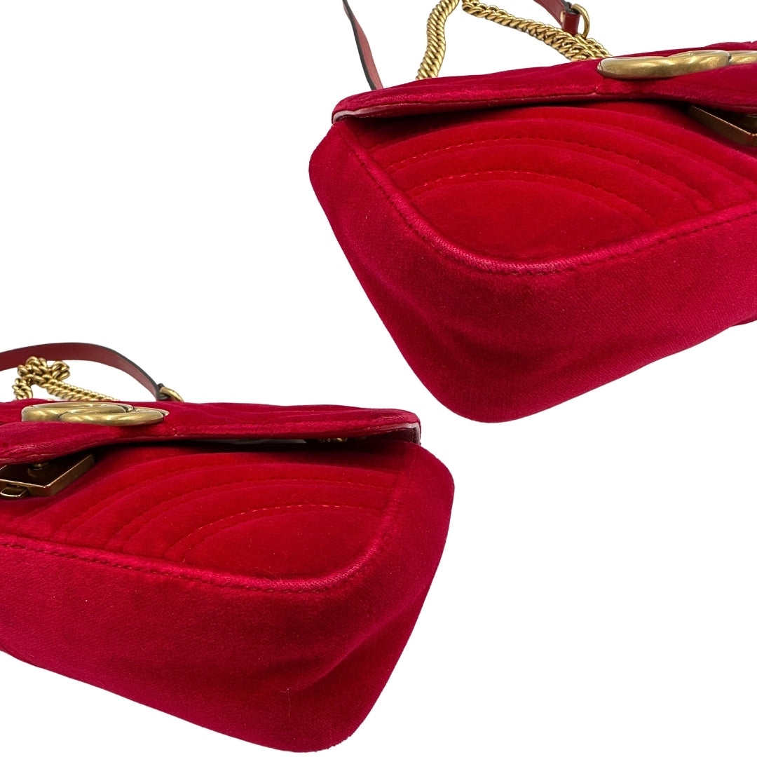 Borsa Gucci Marmont Velvet misura piccola