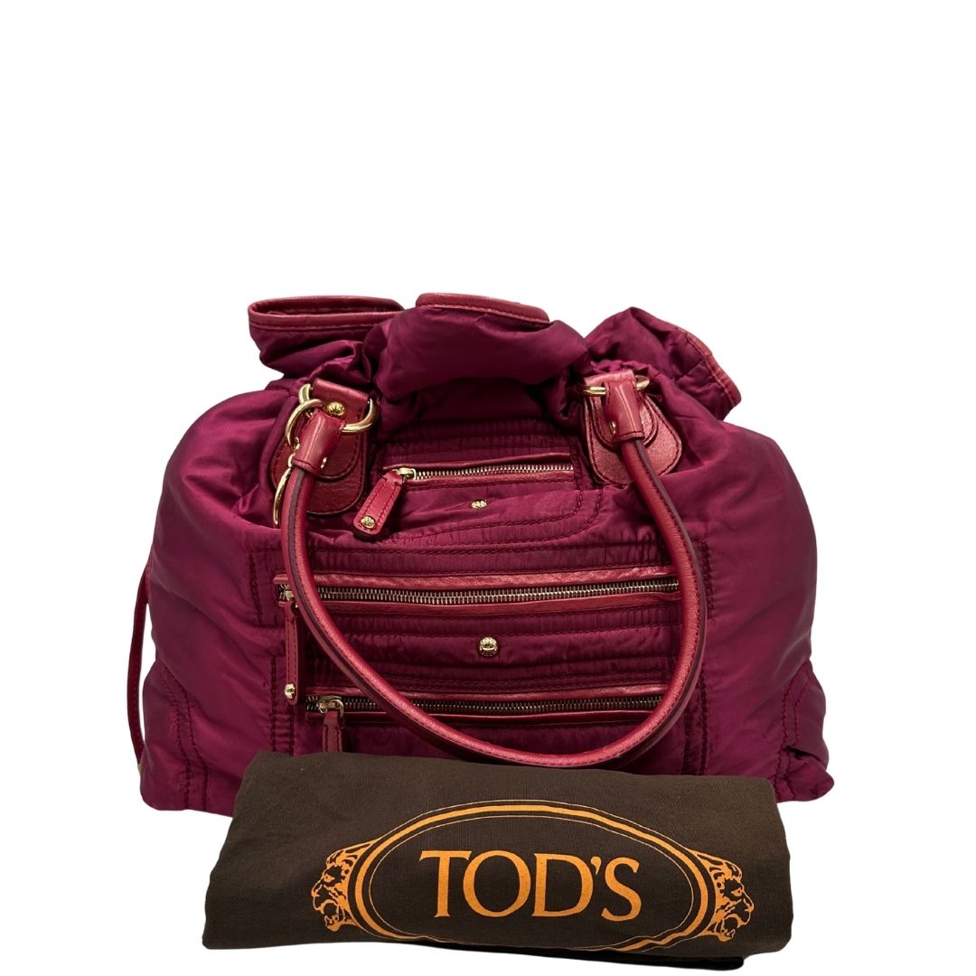 Borsa a spalla Tod's magenta