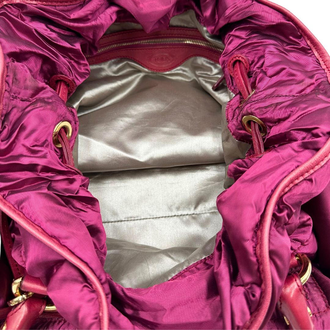 Borsa a spalla Tod's magenta