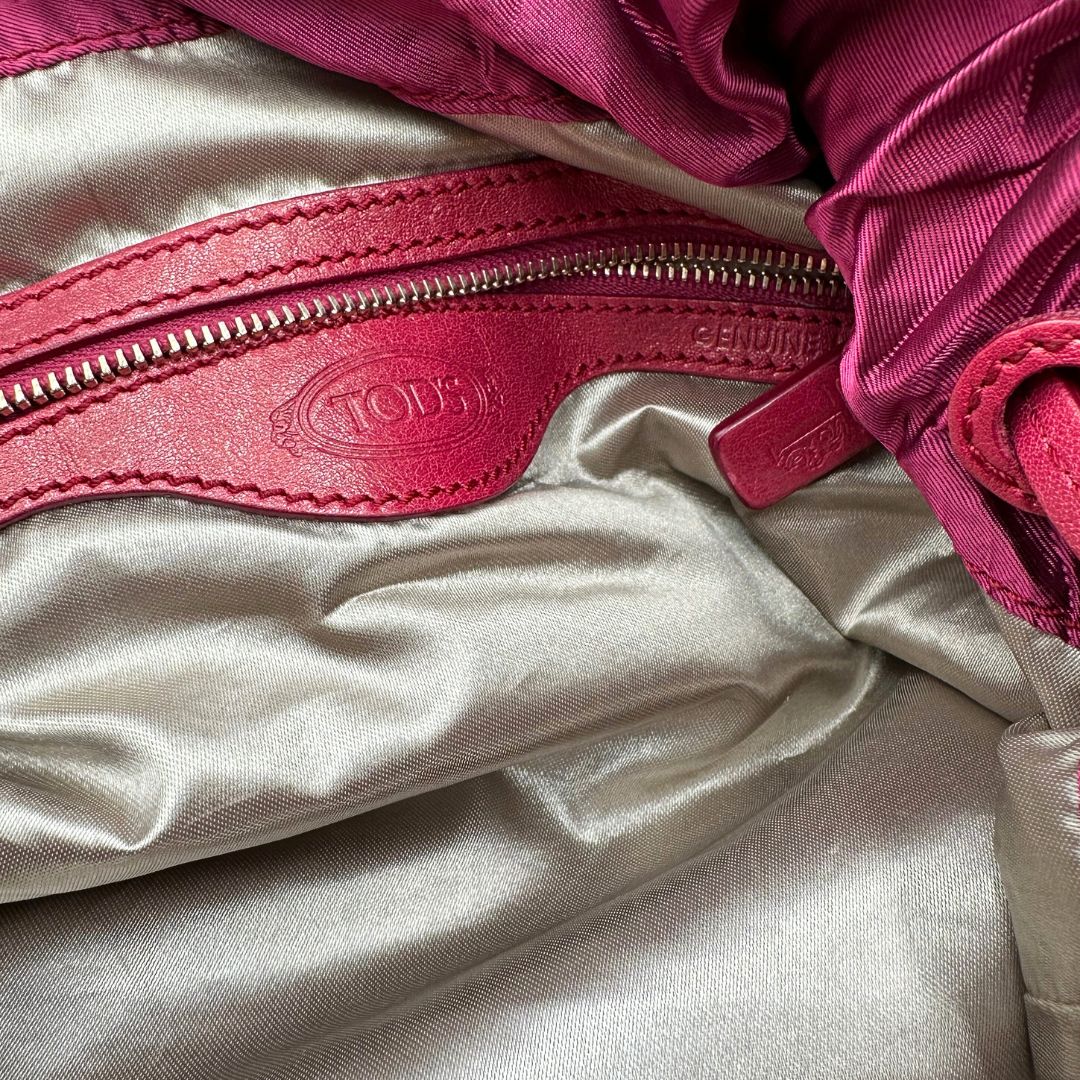 Borsa a spalla Tod's magenta