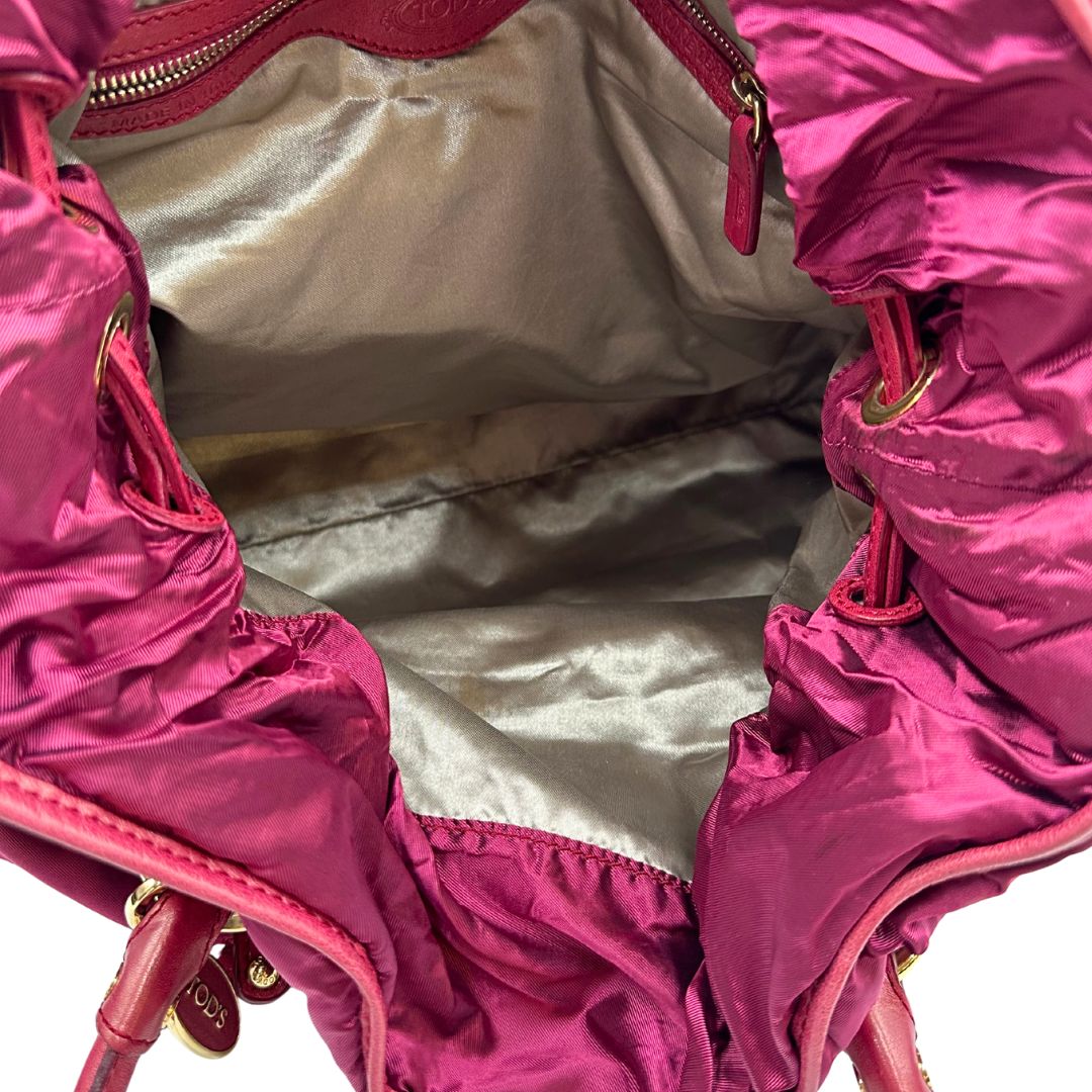 Borsa a spalla Tod's magenta