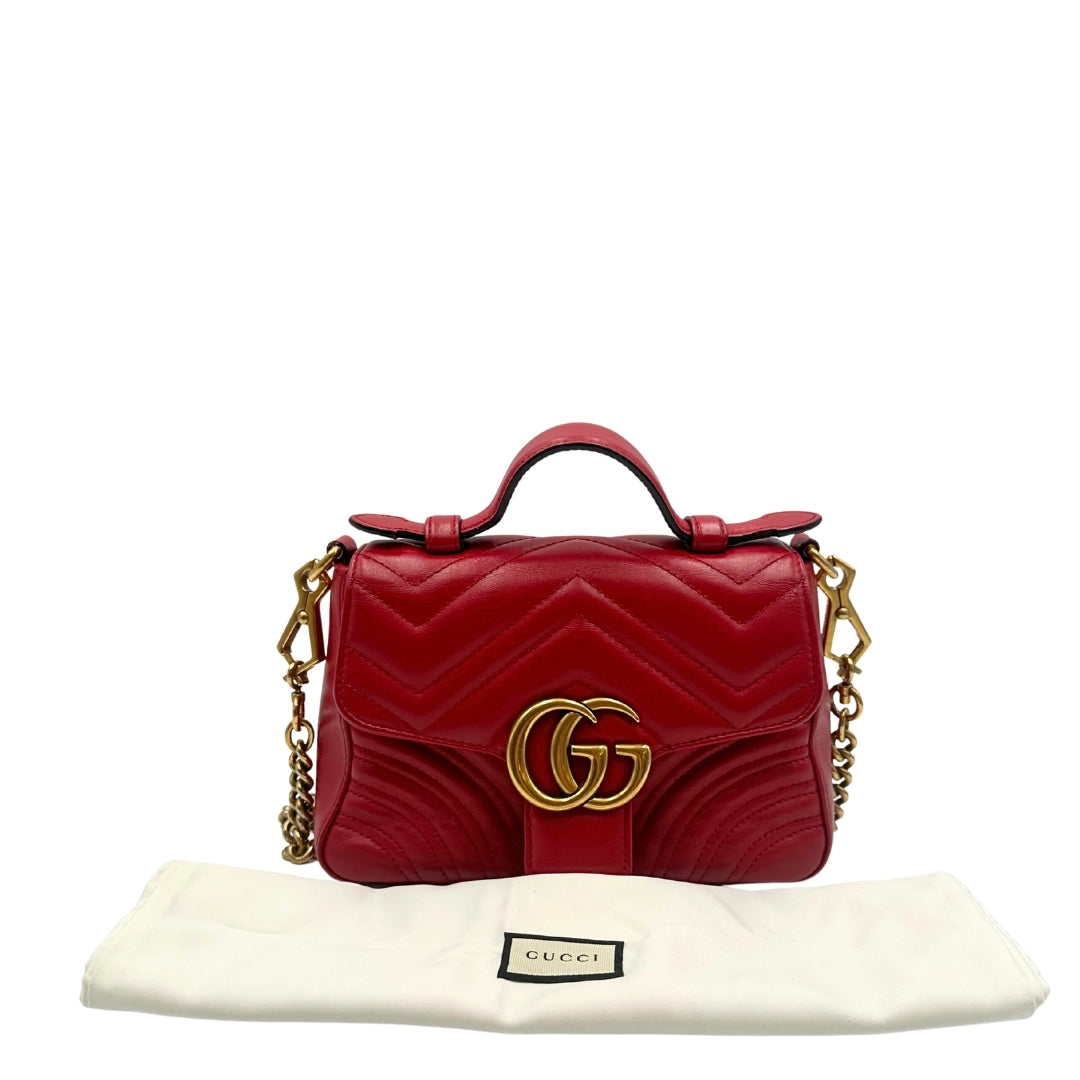 Gucci GG Marmont Mini Top Handle Bag