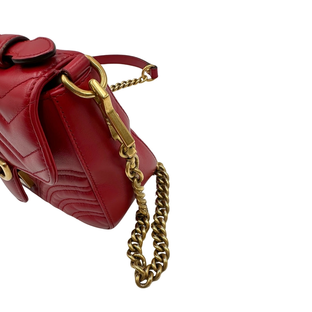 Gucci GG Marmont Mini Top Handle Bag