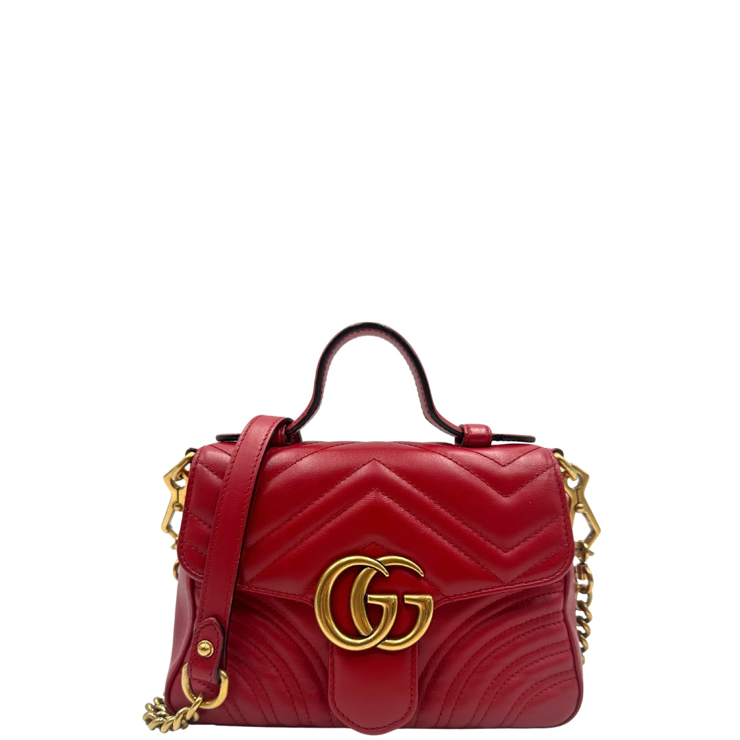 Gucci GG Marmont Mini Top Handle Bag